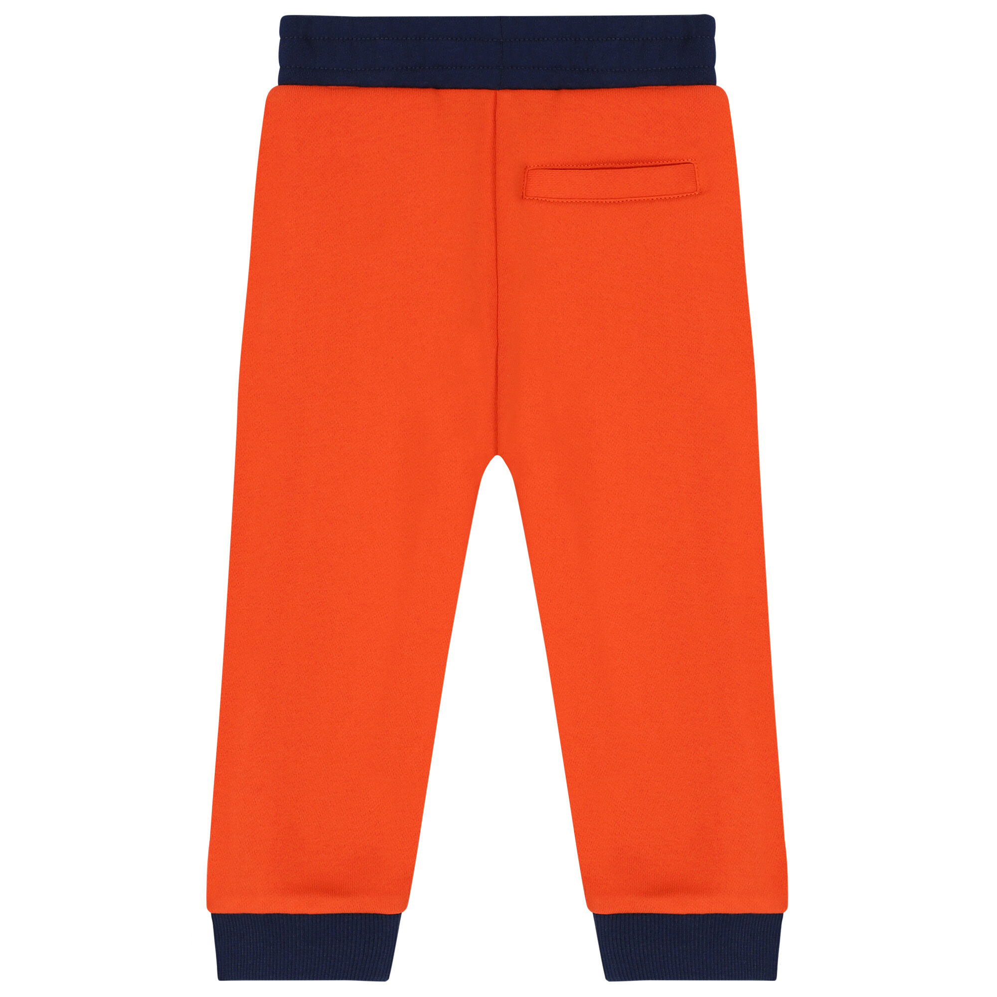 KENZO KIDS Younger Boys Orange Navy Blue Logo Tracksuit Junior